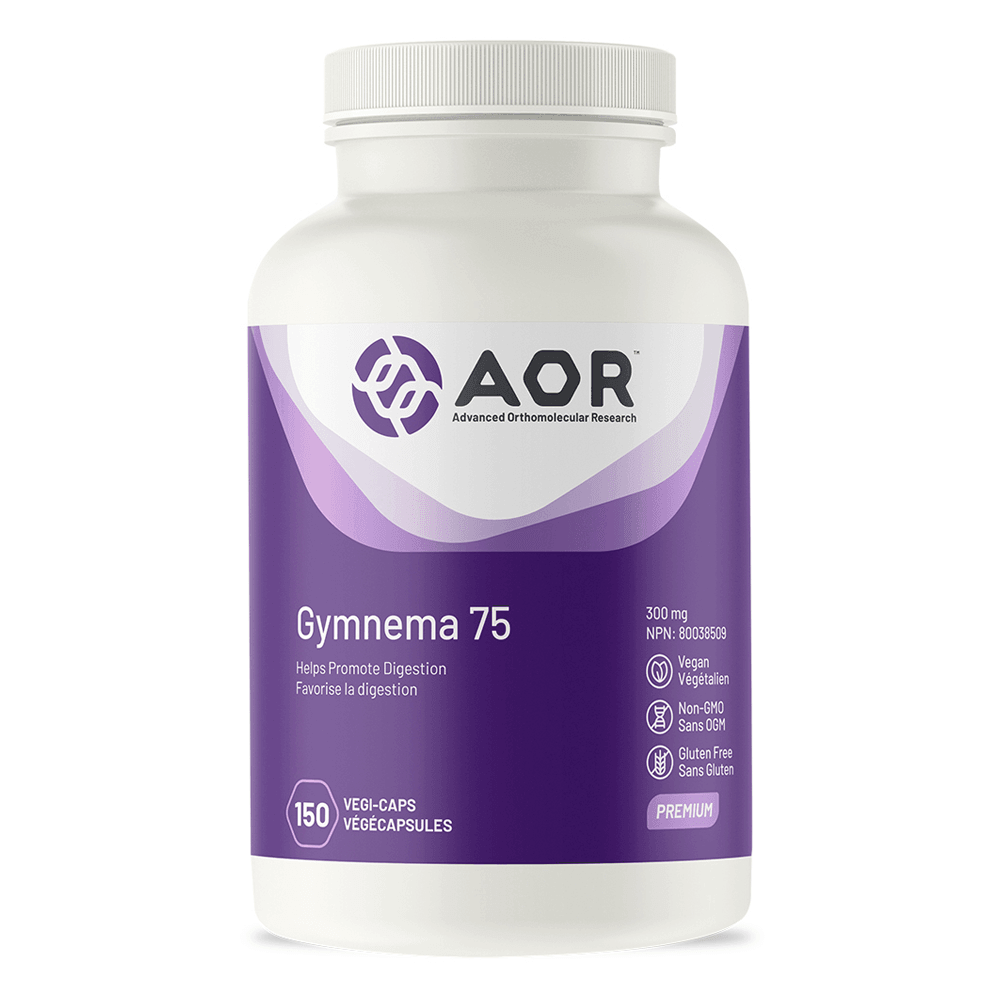AOR Gymnema 75, 300mg 150 Vegan Capsules - Nature's Source Inc