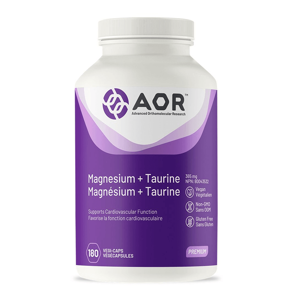 AOR Magnesium + Taurine 180 Veg - Caps - Nature's Source Inc