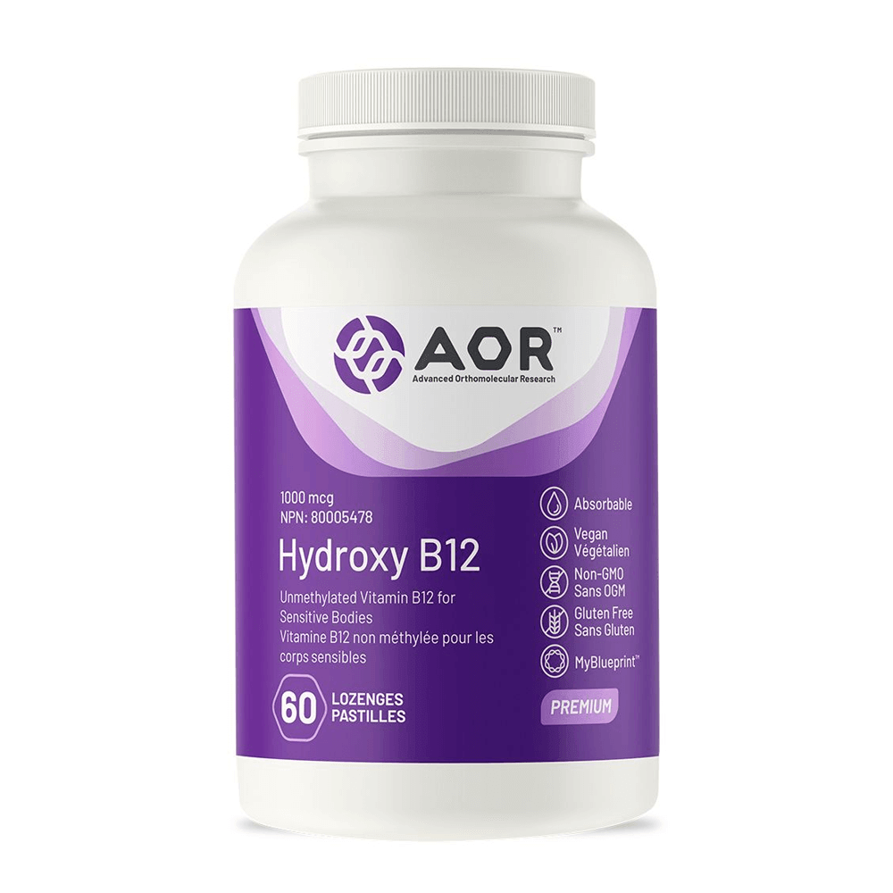 AOR Hydroxy B12 60 Lozenges - Nature's Source Inc