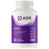AOR GABA (Stress & Anxiety) 120 Vegan Capsules - Relieves Stress and Anxiety, Creates Calming Effect for Mood, Sleep, Chronic Stress, and Brain Function - Nature's Source Inc