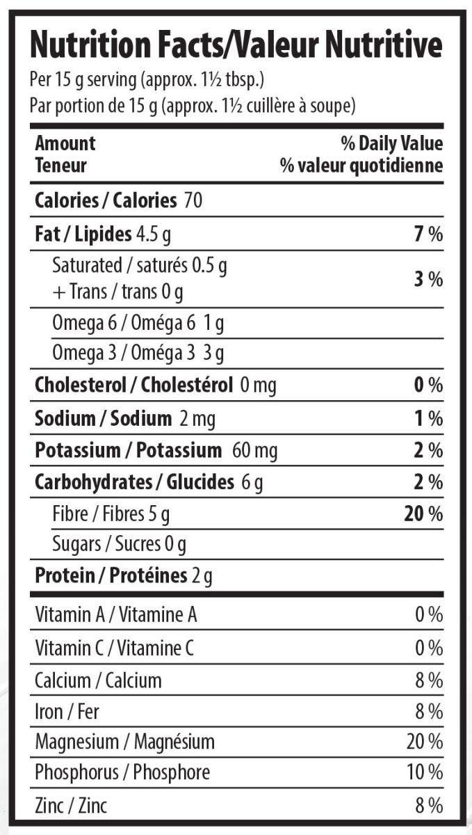Organic Traditions Dark Chia Seeds - 227g - Nature's Source Inc