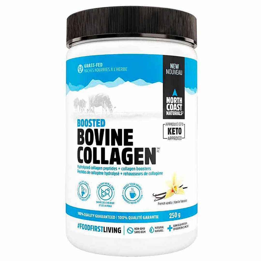 North Coast Naturals Vanilla Boosted Bovine Collagen - 250g - Nature's Source Inc