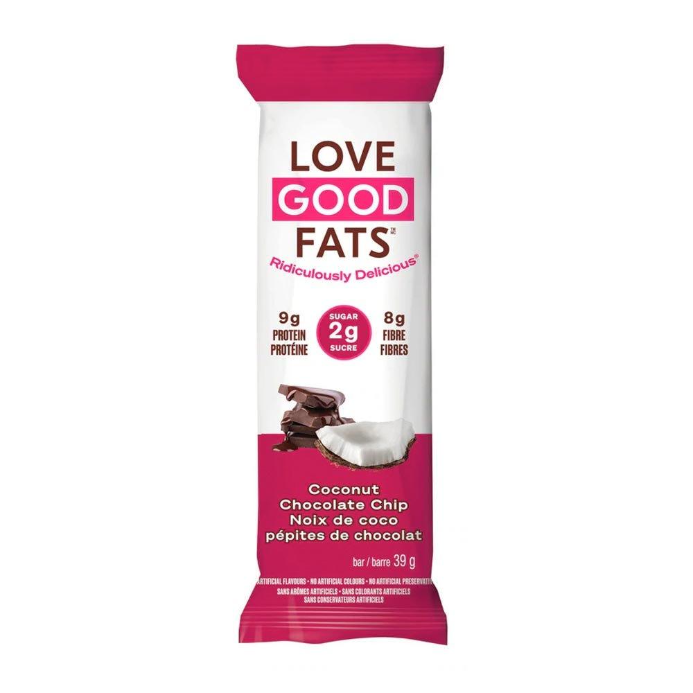 Love Good Fats Keto Bars Coconut Chocolate 39g - Nature's Source Inc