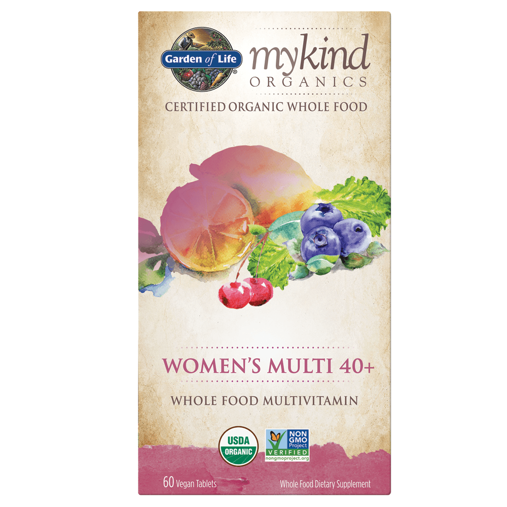Garden Of Life Organics Women's Multi 40+ Multivitamin 60 Vegan Tablets - Promotes Calcium Absorption for Healthy Bones, Supports Breast, Hormone & Thyroid Health - Nature's Source Inc