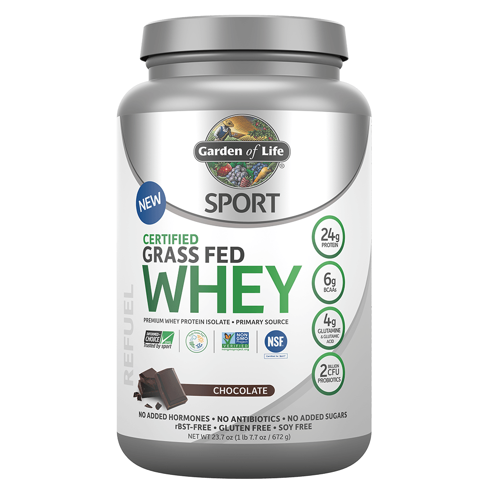 Garden of Life Sport Certified Grass Fed Whey Chocolate 652g - Nature's Source Inc
