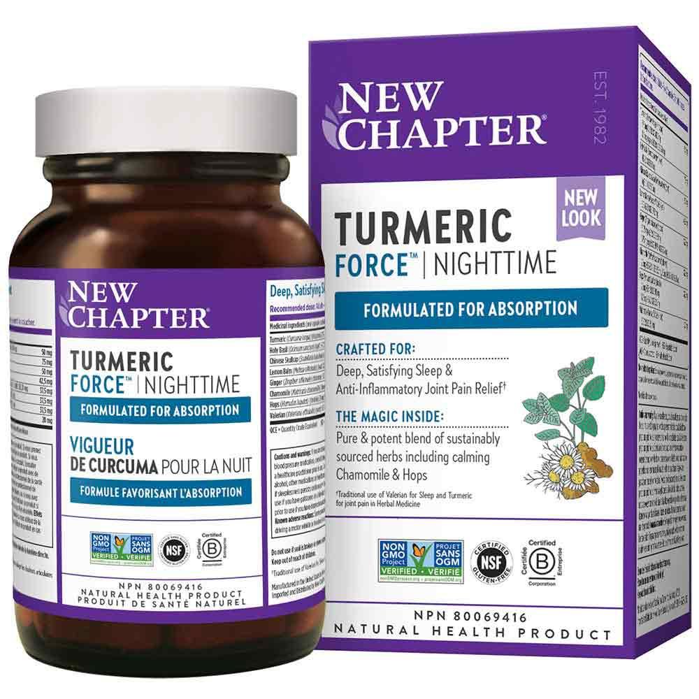 New Chapter Turmeric Force Nighttime 48 Capsules - Nature's Source Inc