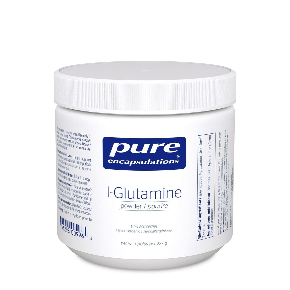 Pure Encapsulations L - Glutamine 227g - Nature's Source Inc