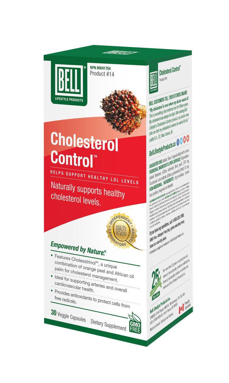 Bell Lifestyle Cholesterol Control 30 Veggie Capsules - Nature's Source Inc