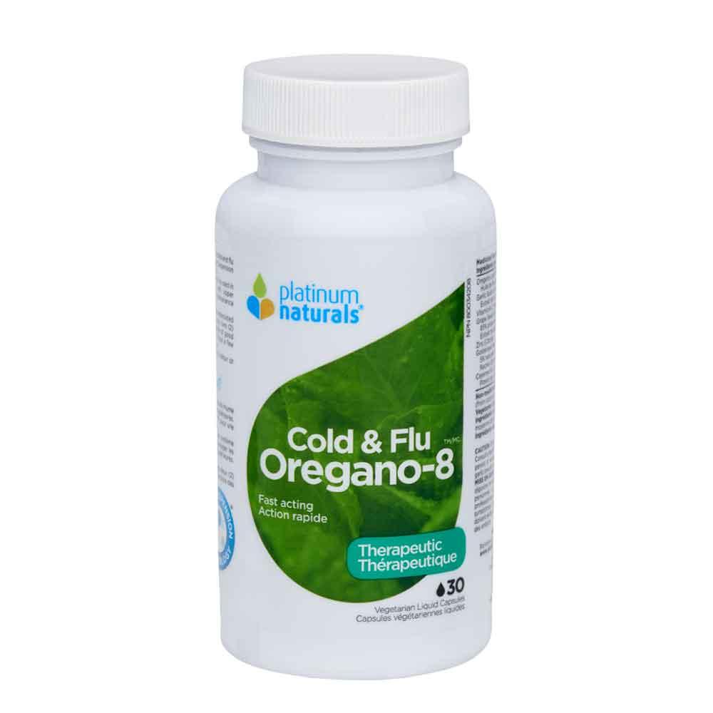 Platinum Naturals Oregano - 8 Cold and Flu - 30 Veg Capsules - Nature's Source Inc