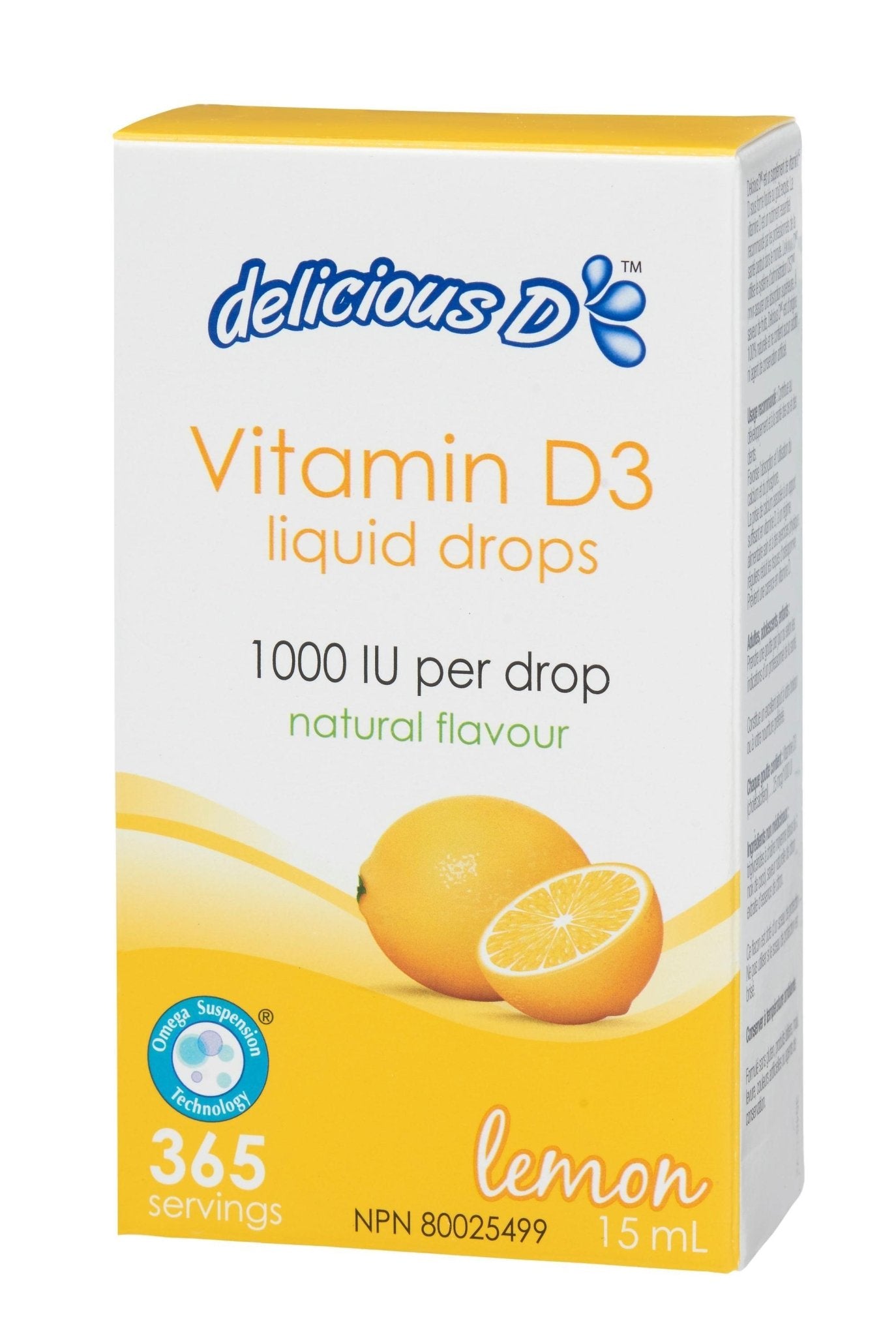 Platinum Naturals Delicious D Lemon 15ml - Nature's Source Inc