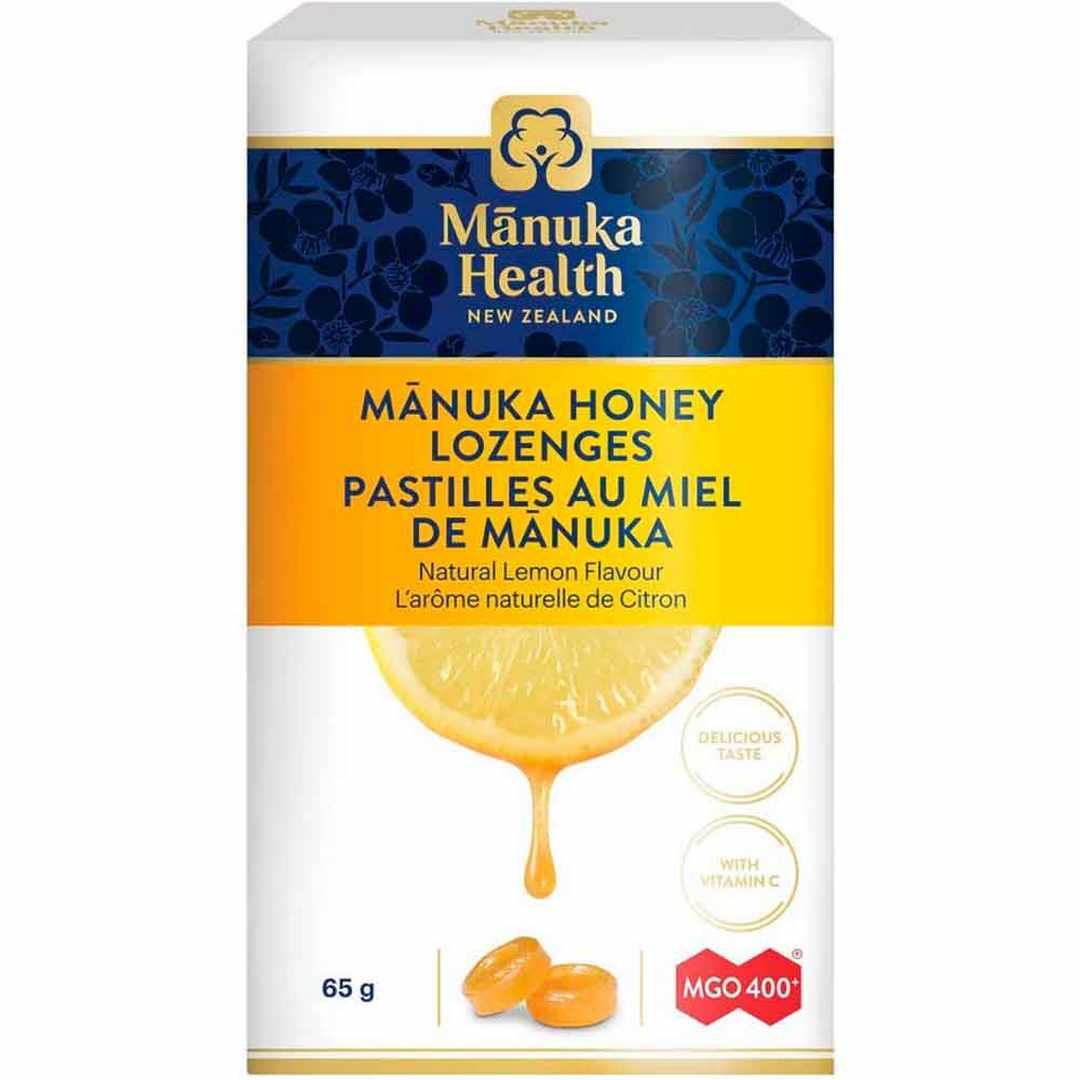 Manuka Health Honey Lemon Lozenges - 65g - Nature's Source Inc