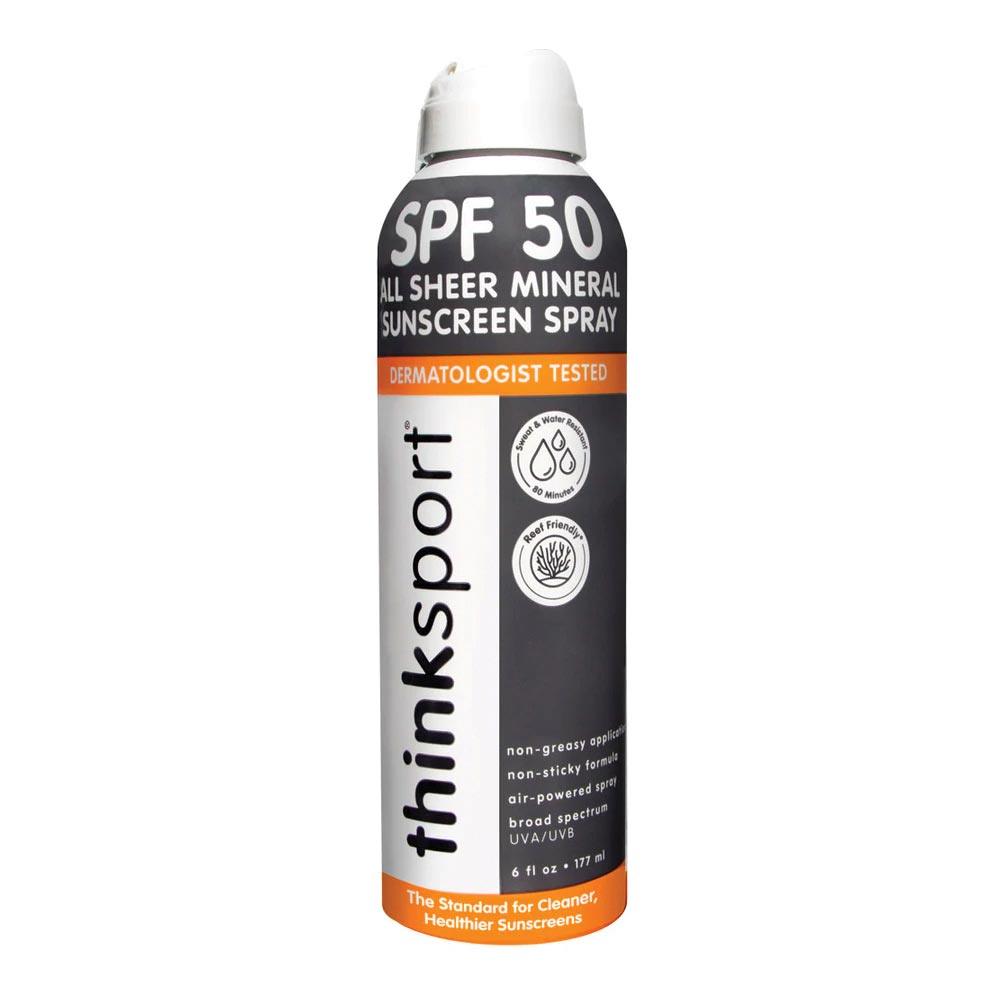 Thinksport Clear Zinc Sunscreen Spray SPF50 177ml - Nature's Source Inc