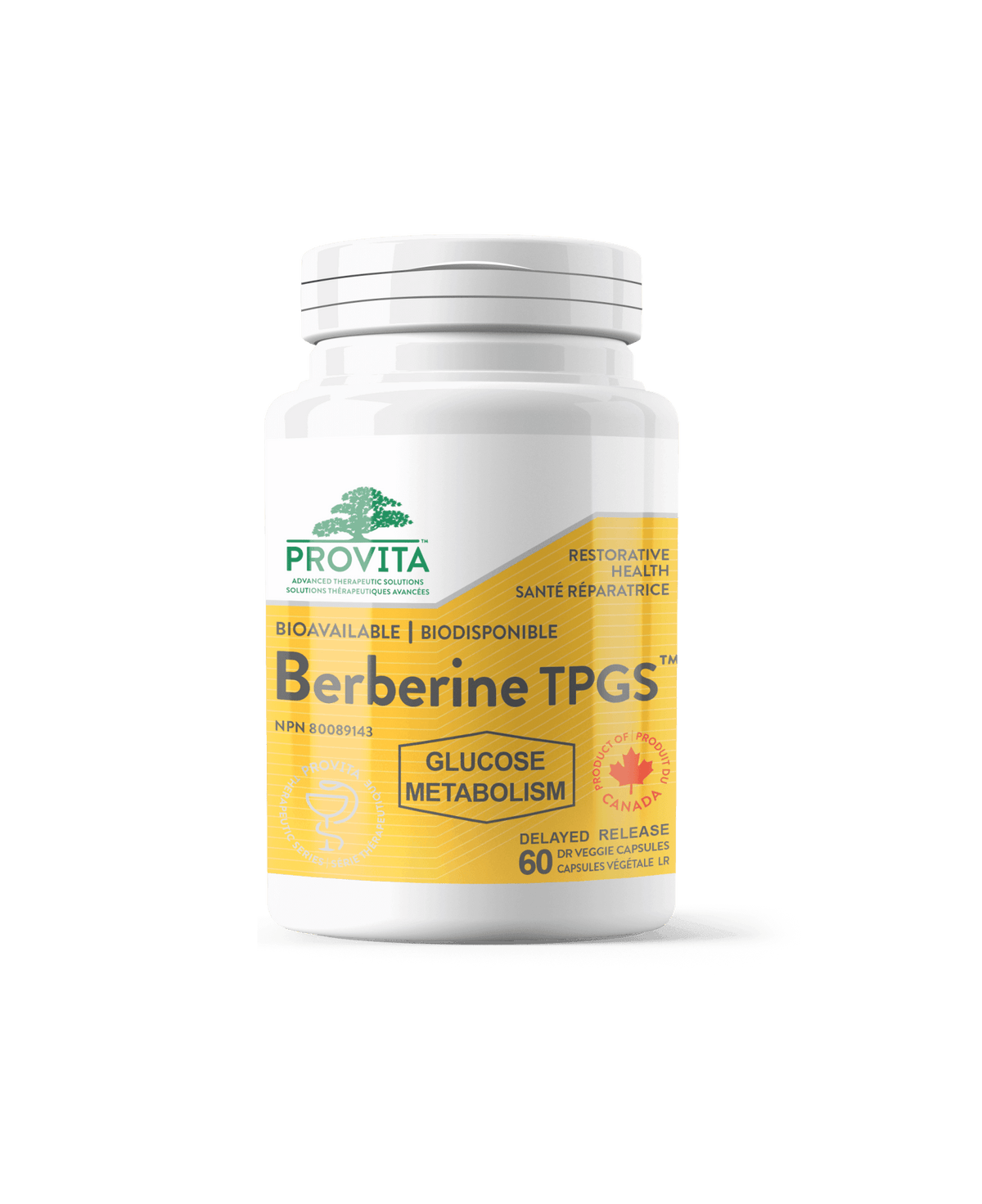 Provita Berberine TPGS 60 capsules - Nature's Source Inc