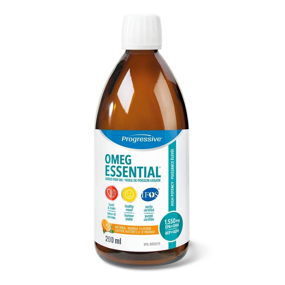 Progressive OmegEssential Fish Oil Orange 200ml - Nature's Source Inc