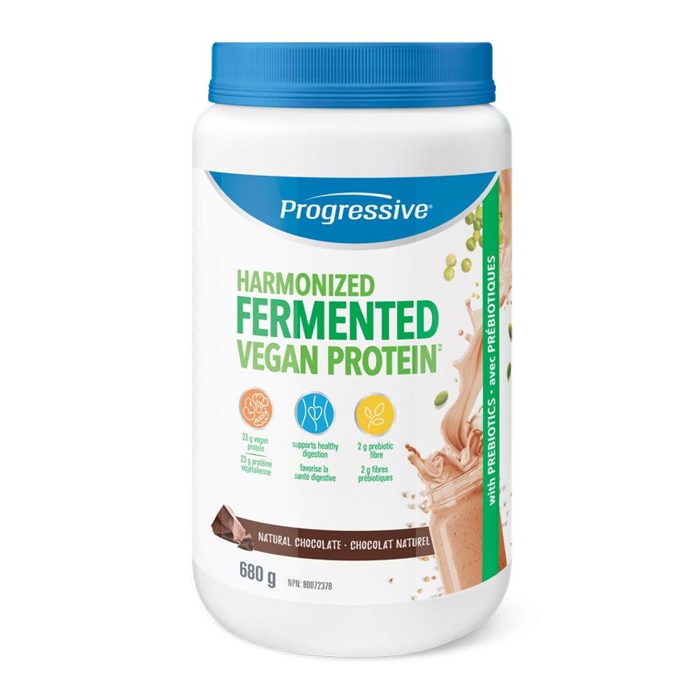 Progressive Harmonized Fermented Vegan Protein Chocolate 680 gm - Nature's Source Inc