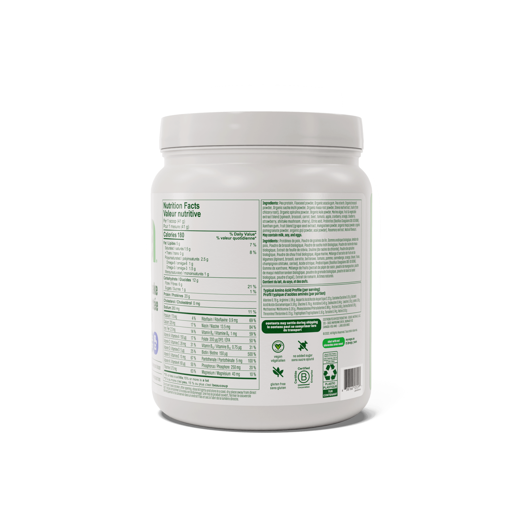 Vega One Protein French Vanilla 414g - Nature's Source Inc