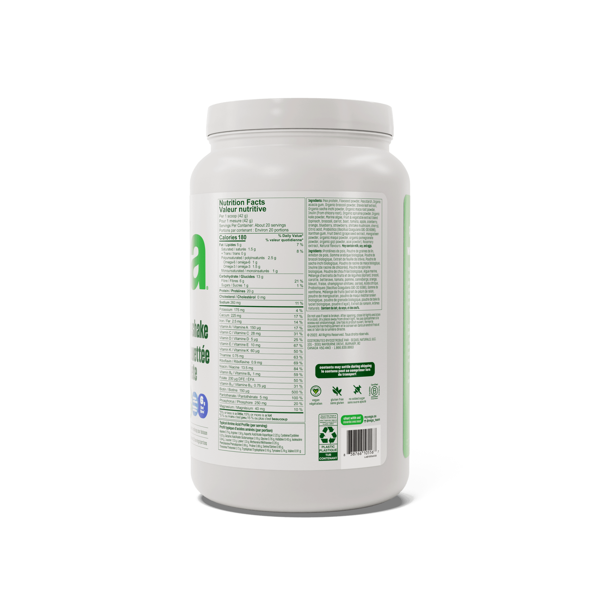 Vega One Protein Coconut Almond 834g - Nature's Source Inc