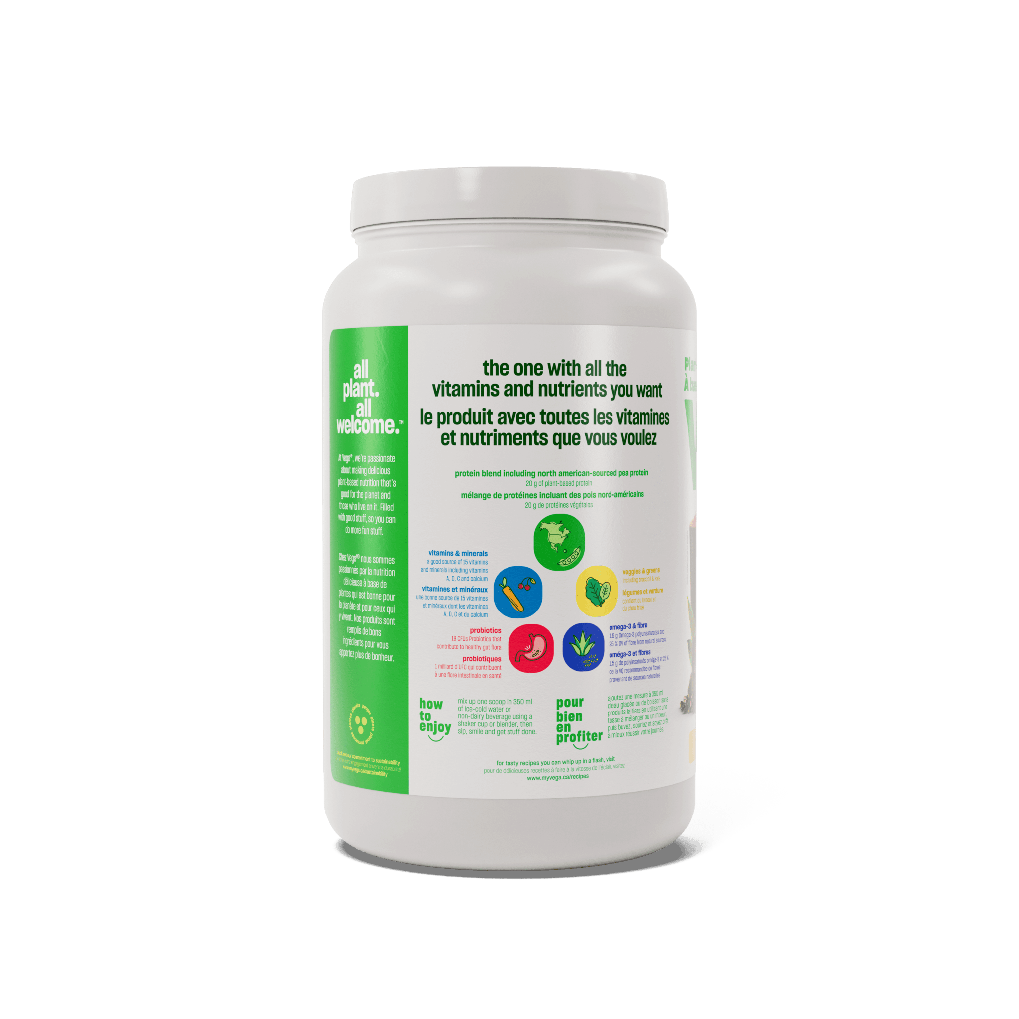 Vega One Protein Mocha 836g - Nature's Source Inc