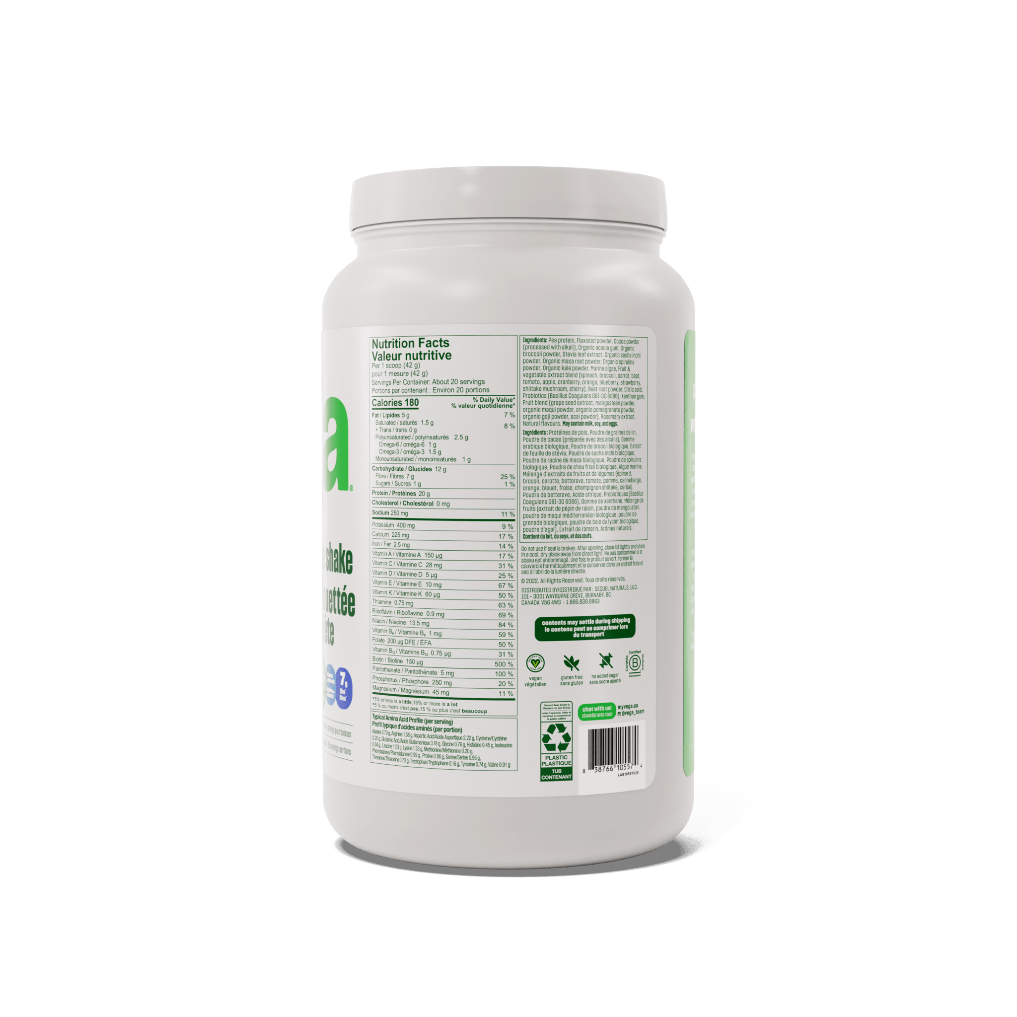 Vega One Protein Mocha 836g - Nature's Source Inc