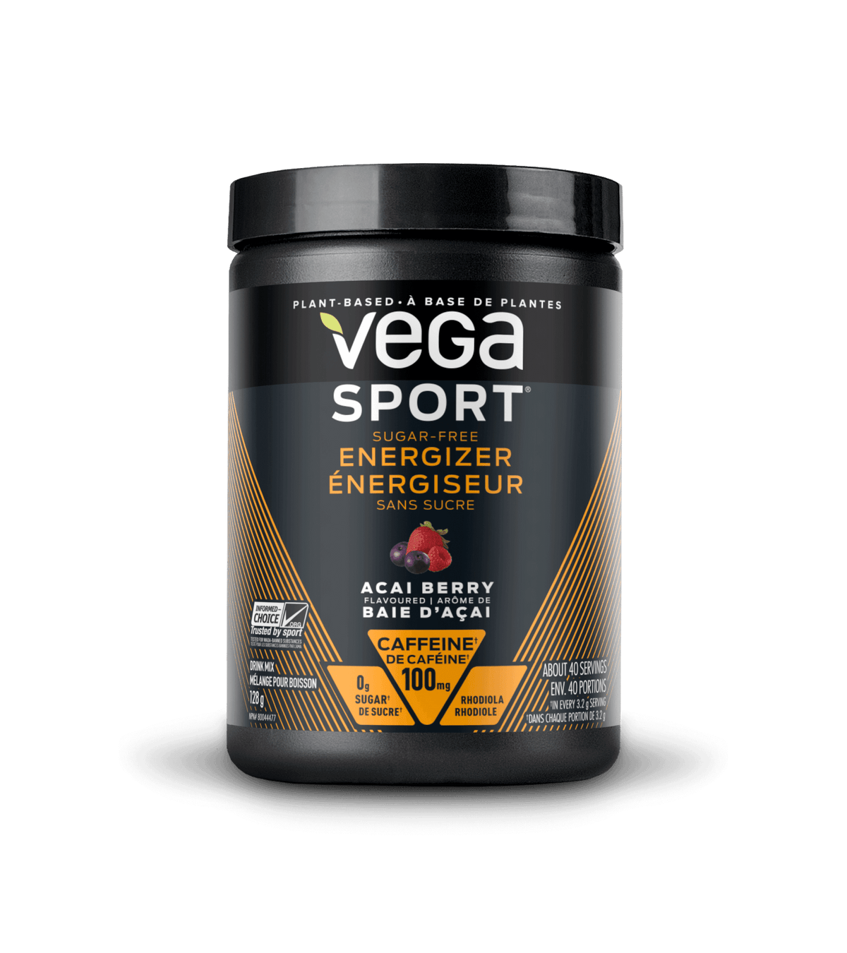 Vega Sport Sugarfree Energizer Acai Berry 128g - Nature's Source Inc