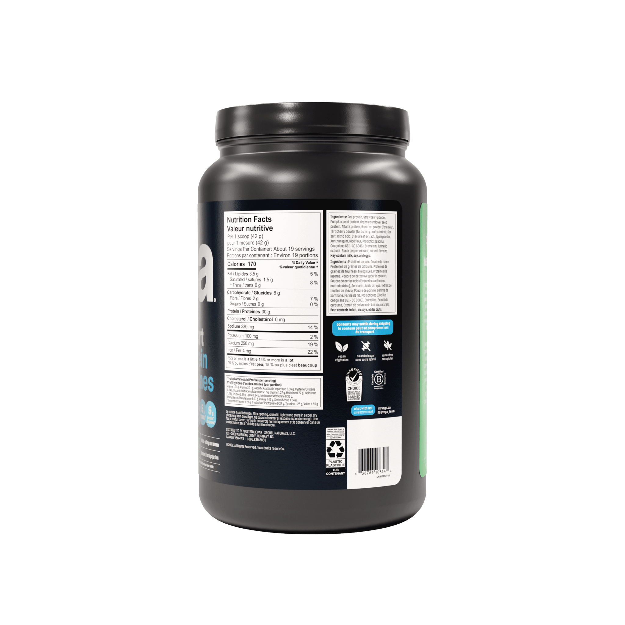 Vega Sport Protein Berry 801 g - Nature's Source Inc
