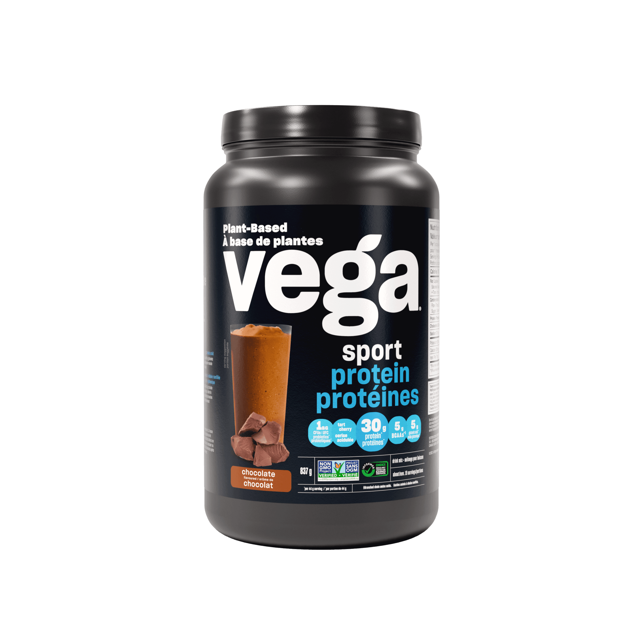 Vega Sport Protein Chocolate 837 g - Nature's Source Inc