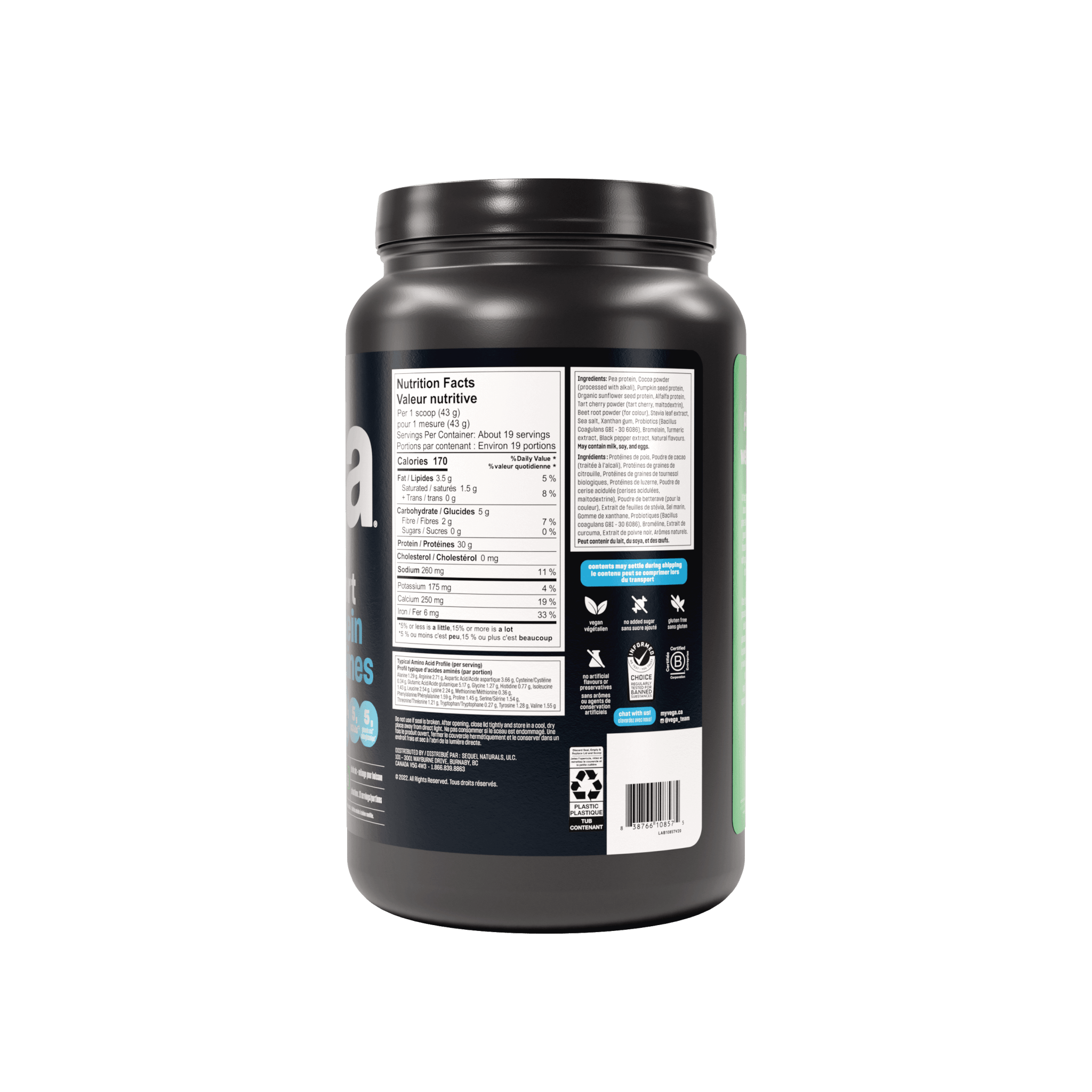 Vega Sport Protein Mocha 812g - Nature's Source Inc