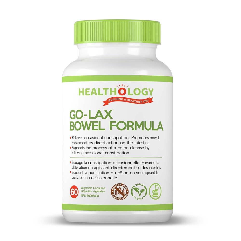 Healthology Go - Lax Bowel Formula (60 Veg Caps) - Nature's Source Inc