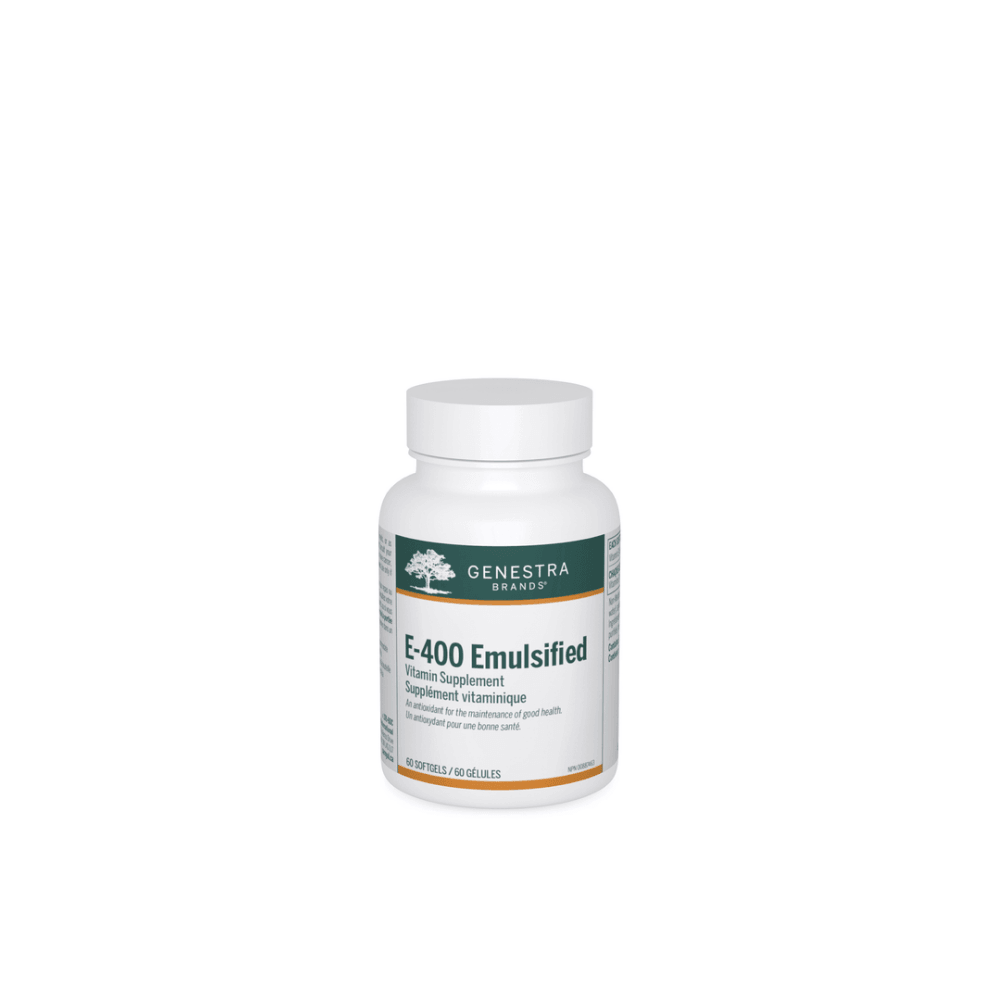 Genestra Brands E - 400 Emulsified 60 Capsules - Nature's Source Inc