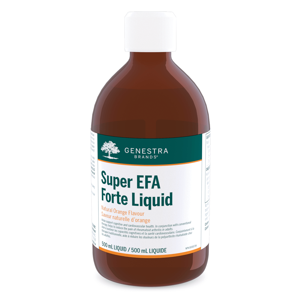 Genestra Brands Natural Orange Flavour Super EFA Forte +D - 500ml - Nature's Source Inc