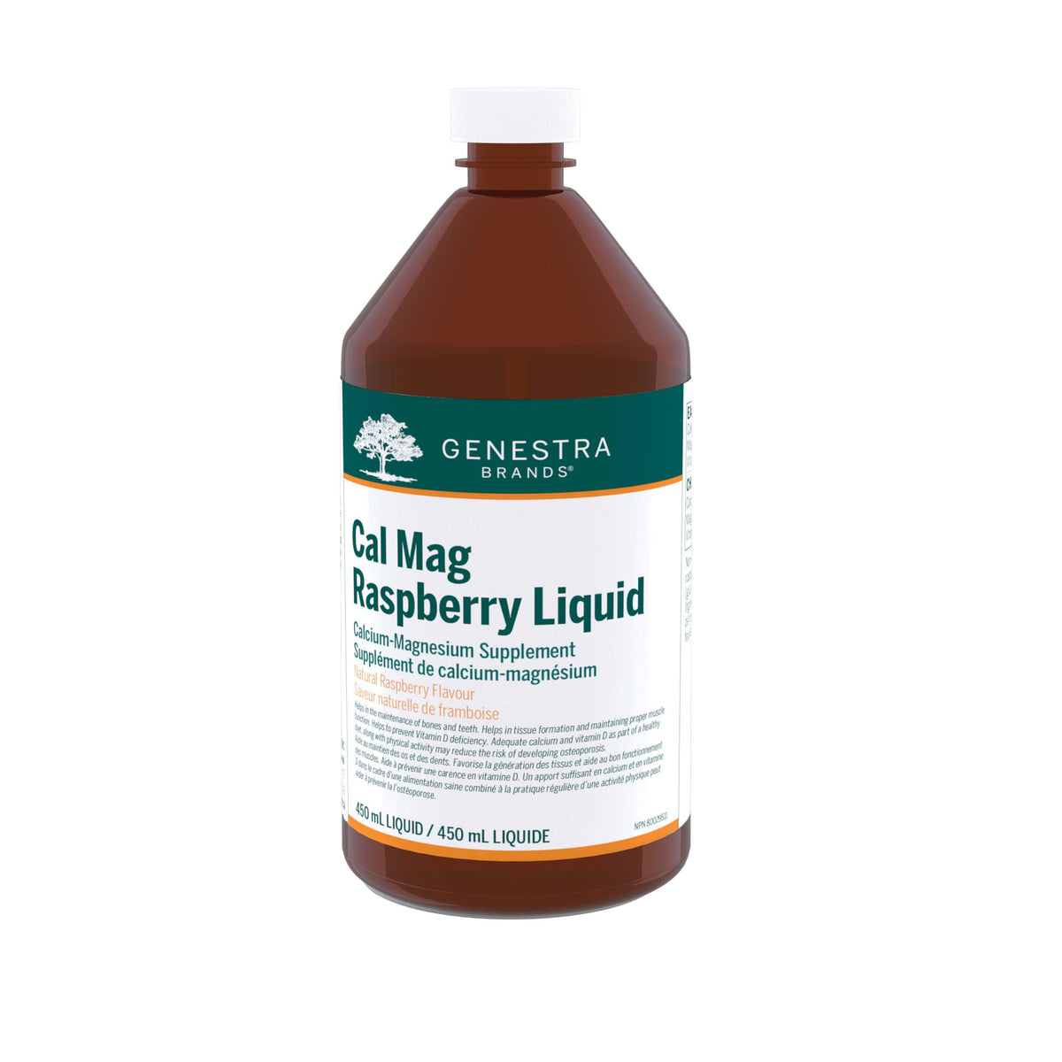 Genestra Brands Cal Mag Raspberry Liquid 450ml - Nature's Source Inc