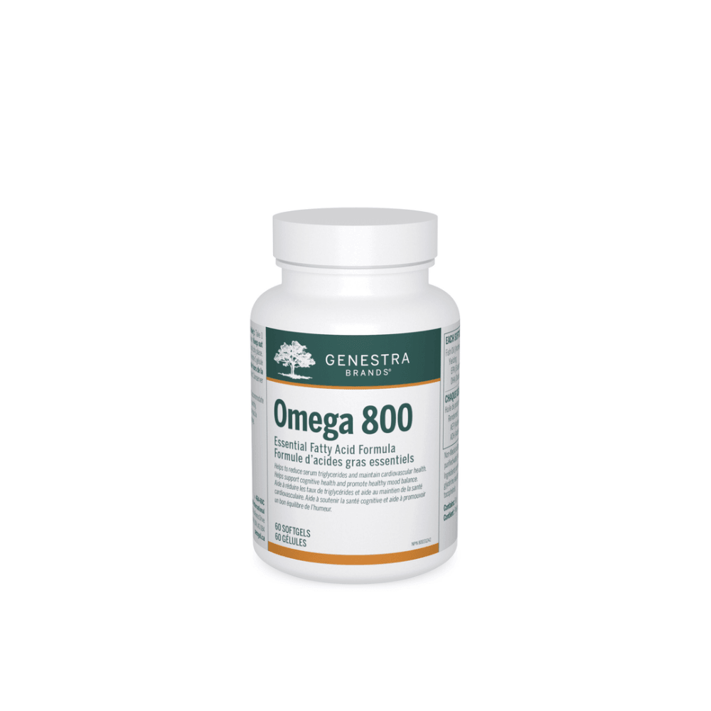 Genestra Brands Omega 800, 60 Softgels - Essential Fatty Acid Formula, Supports Cognitive Health, Brain Function and Healthy Mood Balance - Nature's Source Inc