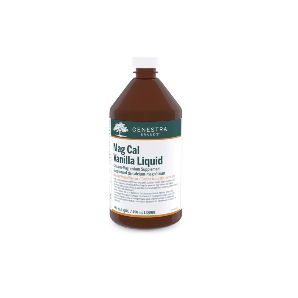 Genestra Brands Mag Cal Vanilla Liquid - 450ml - Nature's Source Inc