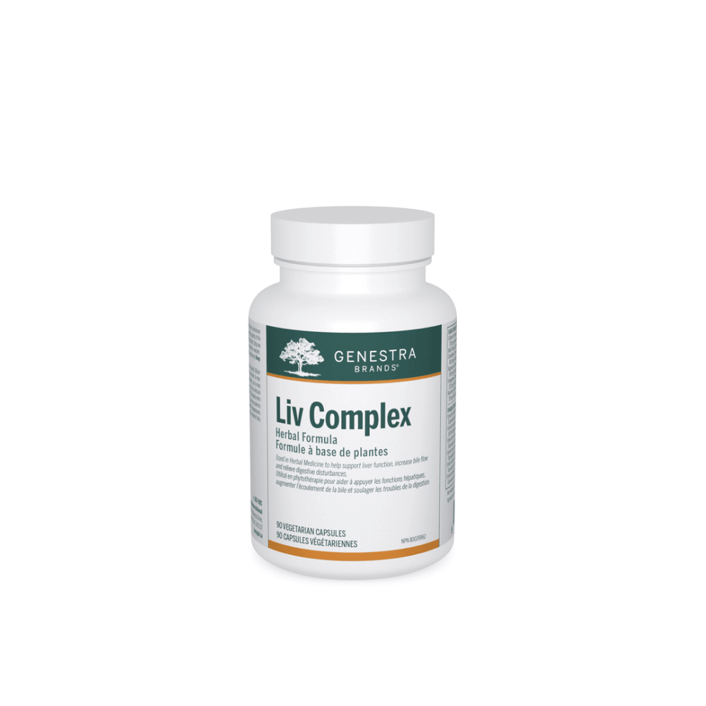 Genestra Brands Liv Complex 90 Capsules - Helps Support Liver Function, Improves Bile Flow, Promotes Digestive Comfort, Provides Antioxidant Protection, Reduce Effects Of Occasional Indigestion - Nature's Source Inc