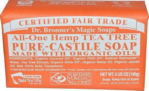 Dr. Bronner's Pure Castille Tea Tree 140g - Nature's Source Inc