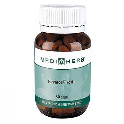MediHerb Nevaton Forte 60 Tablets - Nervous System Support, Balance in Temporary Mood Swings, Eases Stress, Relieve Sleeplessness and Anxiety - Nature's Source Inc